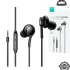 Joyroom EW02 3.5mm Wired Series Earphones Black/White